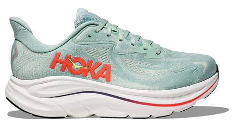 Zapatillas de running Hoka Clifton 10 verde/rojo para hombre