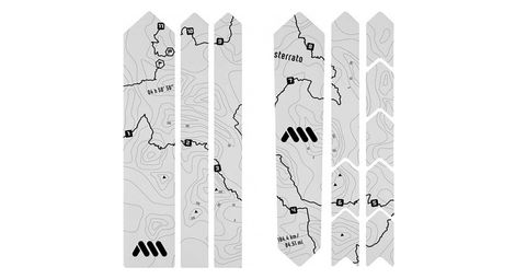 All mountain style extra kies-/straßen-rahmenschutz-kit schwarz sterrato