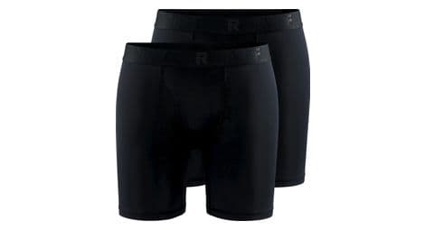 Confezione da 2 boxer craft core dry 6in black