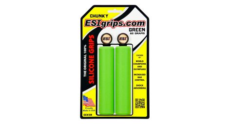 Paire de grips esi chunky 32mm vert