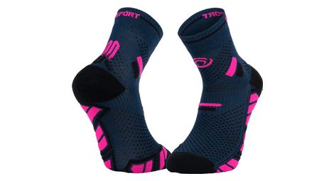 Calcetines BV Sport Trail Ultra Mid Azul/Rosa