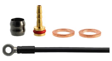 Kit de recambio de manguera con conector Banjo Elvedes para Tektro, 5,0 mm, 2000 mm