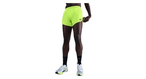 Short splité nike aeroswift 4in jaune homme