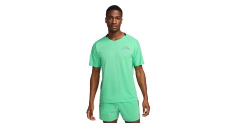 Nike dri-fit trail solar chase short sleeve jersey green