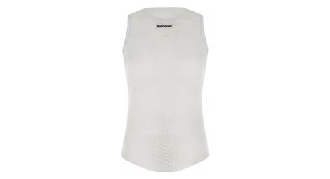 Sous maillot sans manches santini alpha blanc