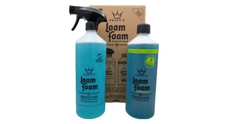 Peaty's cleaning kit: loam foam 1l / loam foam concentr 1l