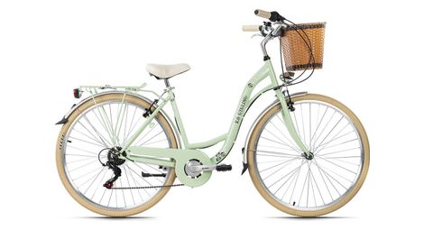 Vélo de ville dame 28 casino vert menthe 6 vitesses tc 48 cm ks cycling