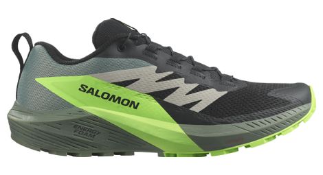 Salomon sense ride 5 trailrunning-schuhe schwarz/grün