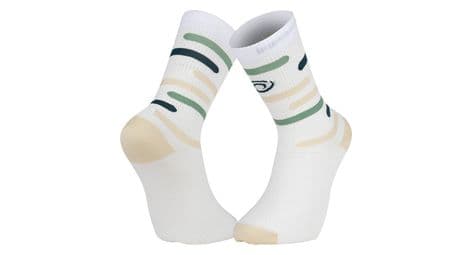 Chaussettes bv sport light haute rio beige / vert