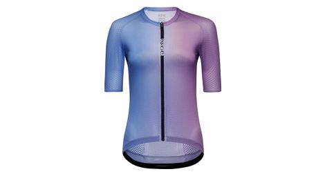 Maillot manches courtes femme gore wear spinshift breathe violet bleu
