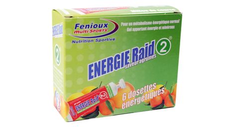 Energy gels fenioux energie raid 2 citrus fruits 6x27g