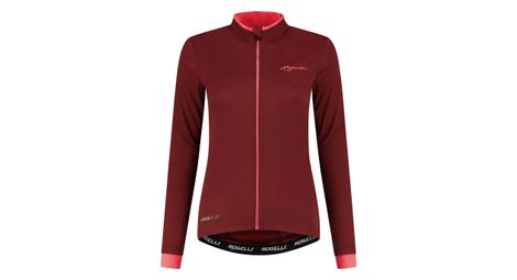 Veste Velo Hiver Rogelli Essential - Femme - Bordeaux/Corail