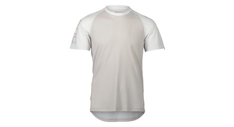 T shirt poc mtb pure gris clair blanc