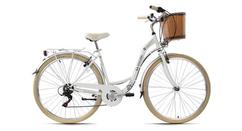 Velo de ville dame 28 casino blanc 6 vitesses tc 48 cm ks cycling
