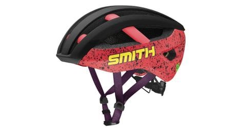 Casco smith network mips carretera/gravilla negro rosa