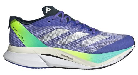 Chaussures running adidas adizero boston 12 bleu/vert homme