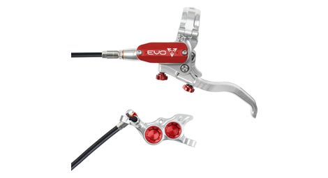 Frein avant hope tech4 evo tr4 argent / rouge durite standard