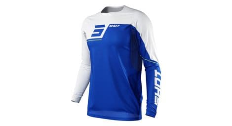 Maillot manches longues shot rogue revolt bleu blanc