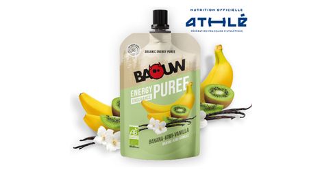 Bio Baouw Bananen-Kiwi-Vanille Energy Püree 90g
