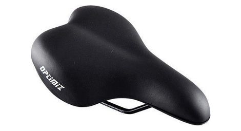 Selle loisir optimiz confort mixte noir rail acier (251 x 283mm)