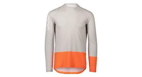 Maglia a manica lunga poc mtb pure orange/grey