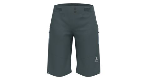 Pantaloncini da donna odlo x-alp explorer mtb overshort grey/blue 36 fr