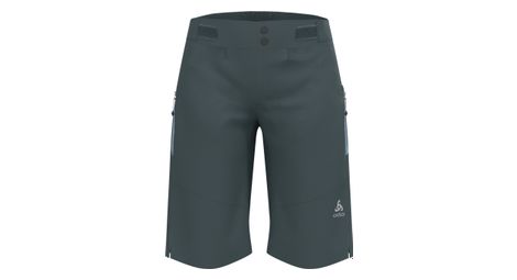 Pantaloncini da donna odlo x-alp explorer mtb overshort grey/blue