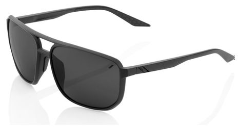 Lunettes 100 konnor noir mat miroir noir
