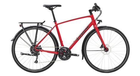 Vélo de ville trek fx 2 disc eq shimano acera/altus 9v 700 mm rouge 2023