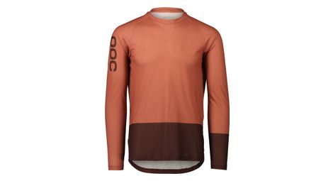 Maglia a manica lunga poc mtb pure light/dark brown