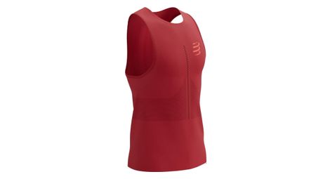 Debardeur compressport pro racing singlet rouge