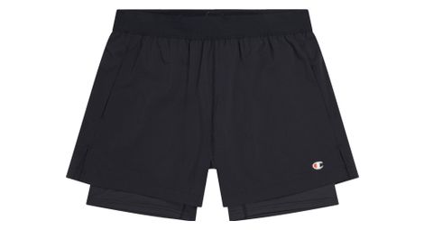 Pantalón corto champion legacy double dry 2 en 1 negro