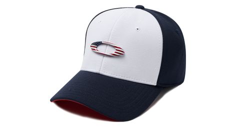 Casquette oakley tincan bleu/blanc