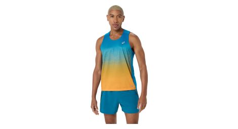 Débardeur Asics Road Fade Bleu/Orange Homme