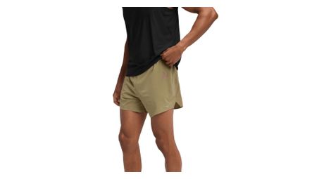Short Slipé Hoka Glide 5in Kaki Homme