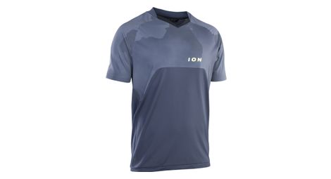 Maillot manches courtes ion traze amp aft bleu 