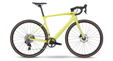 Velo de route bmc roadmachine x two sram rival etap axs 12v 700 mm jaune lime 2023