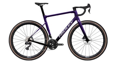 Ridley grifn rs bicicleta gravel shimano grx di2 11v 700 mm violeta negro radiante 2023