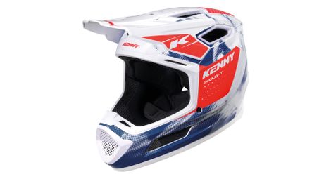 Casco integrale Kenny Prolight Graphic Blood Bianco/Blu