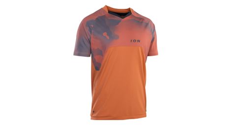 Maillot manches courtes ion traze amp aft orange