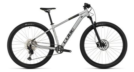 Vtt semi rigide cube attention slx shimano deore xt 12v 27 5 argent gris 2023