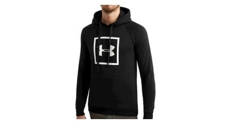 Sweat à capuche noir homme under armour rival fleece logo