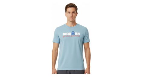 T-shirt manches courtes ironman barcelona bleu ciel homme