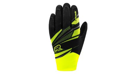Gants longs racer gloves light speed 3 noir jaune