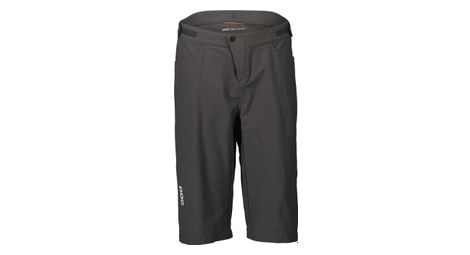 Poc essential mtb kinder mountainbike shorts grau