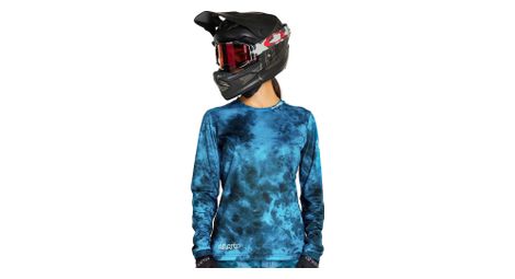 Damen dharco gravity snowshoe langarmtrikot blau