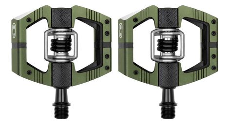 Paire de pedales automatiques crankbrothers mallet enduro vert dark