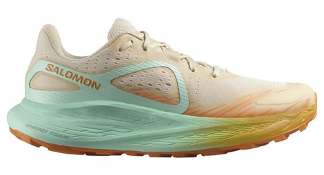 Zapatillas de trail para hombre salomon glide max tr beige naranja azul 42