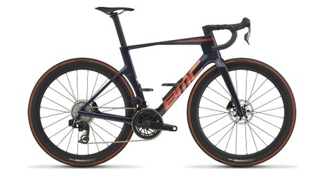 Bicicletta da strada BMC Teammachine R 01 Three Sram Force AXS 12V 700 mm Blu/Arancione 2027