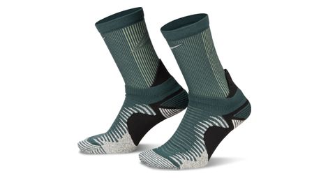 Calcetines nike trail running crew unisex verde 41-43